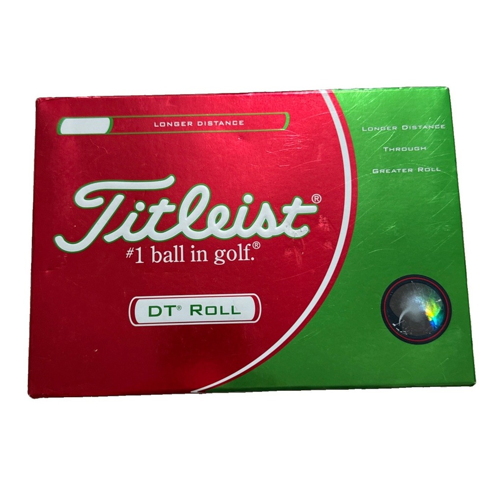 Titleist DT Roll Golf Balls - One Box 4 Sleeves - 12 Balls New